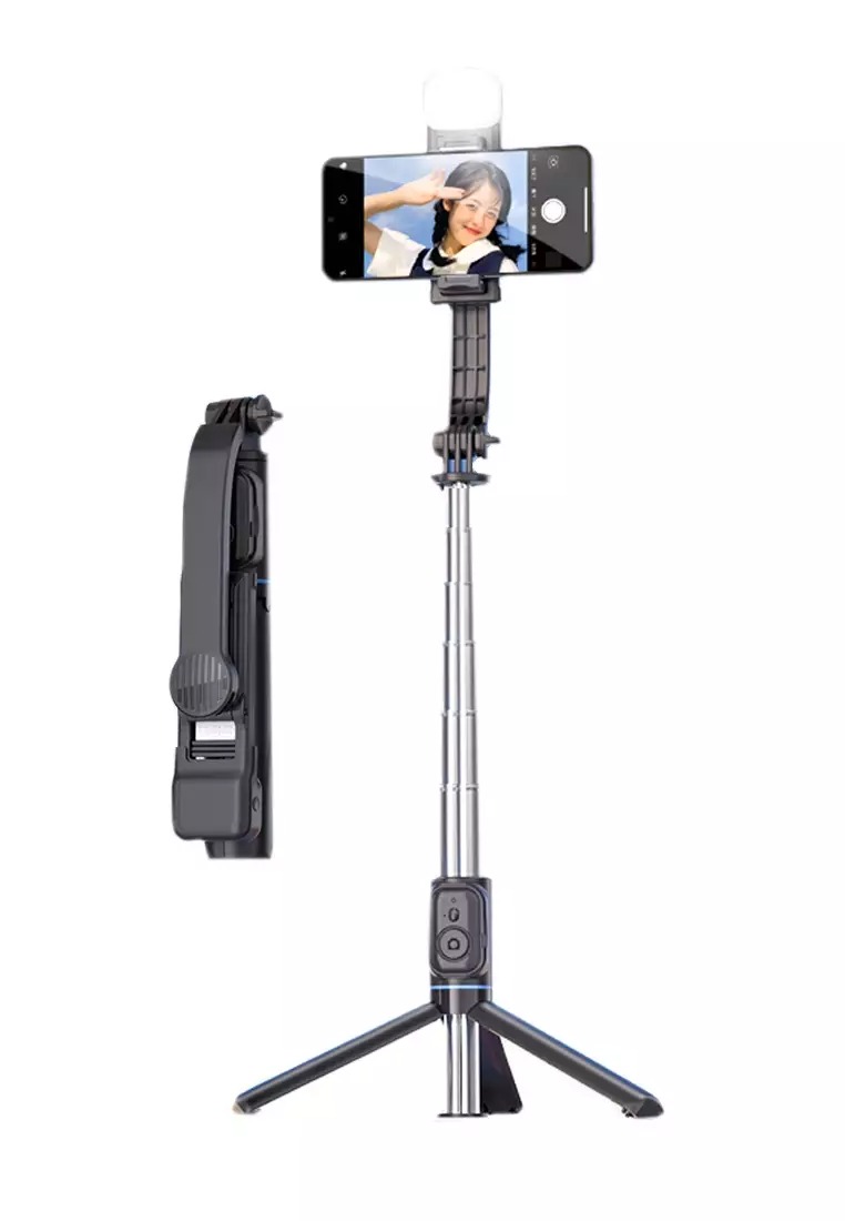 مونوپاد و سه پایه شاتر دار باوین Bavin AP-13 Selfie Stick Tripod همراه با چراغ