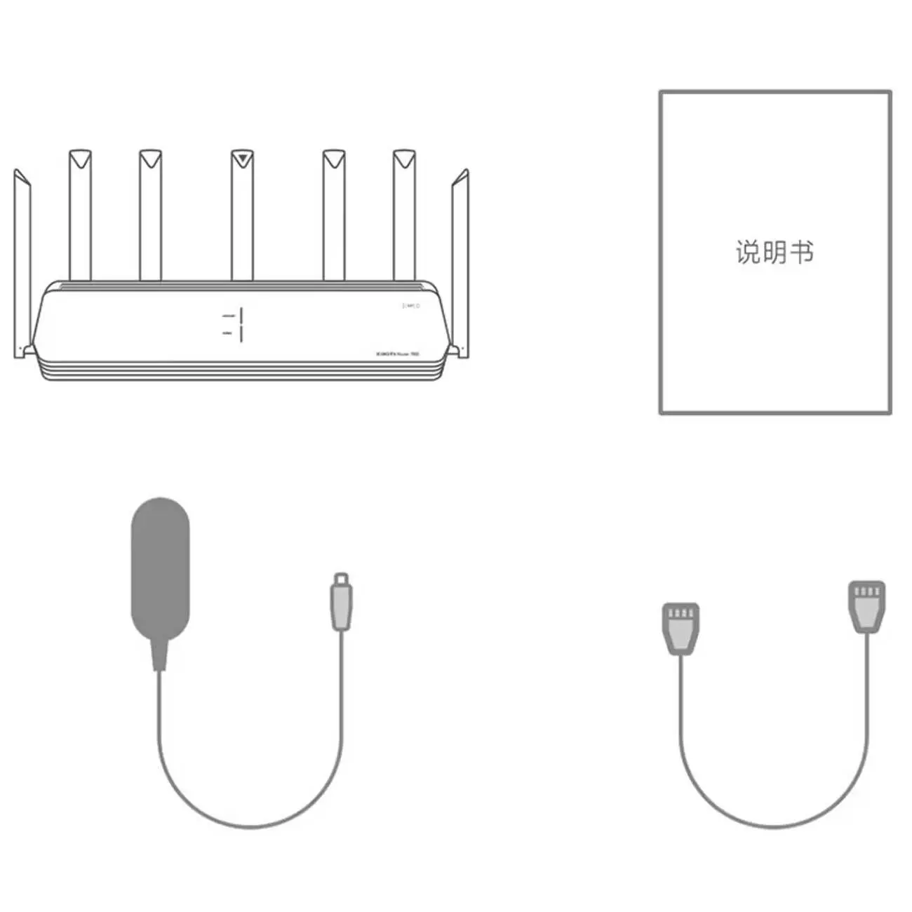 روتر بی سیم حرفه ای شیائومی Xiaomi AX6000 WiFi 6 Router