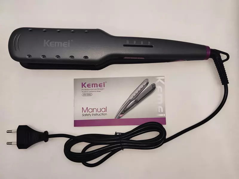 اتو موی حرفه‌ای کمی Kemei KM-2240 CATOKAN RAMBUT INFRARED LURUS