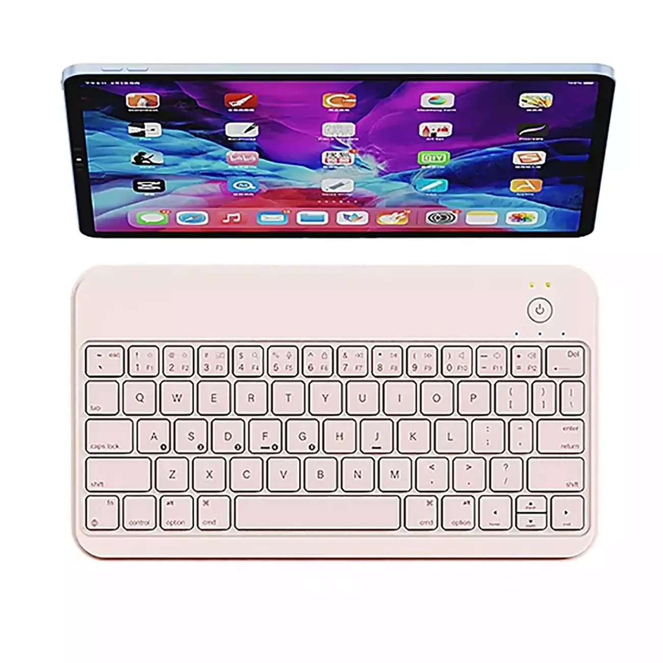 کیبورد بی‌ سیم تاشو شارژی با تاچ پدFolding Bluetooth Keyboard