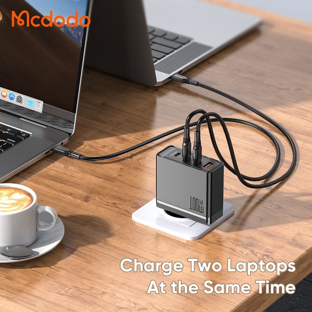 آداپتور 4 پورت 100 وات مک دودو Mcdodo GaN Fast Charger Kit CH-514