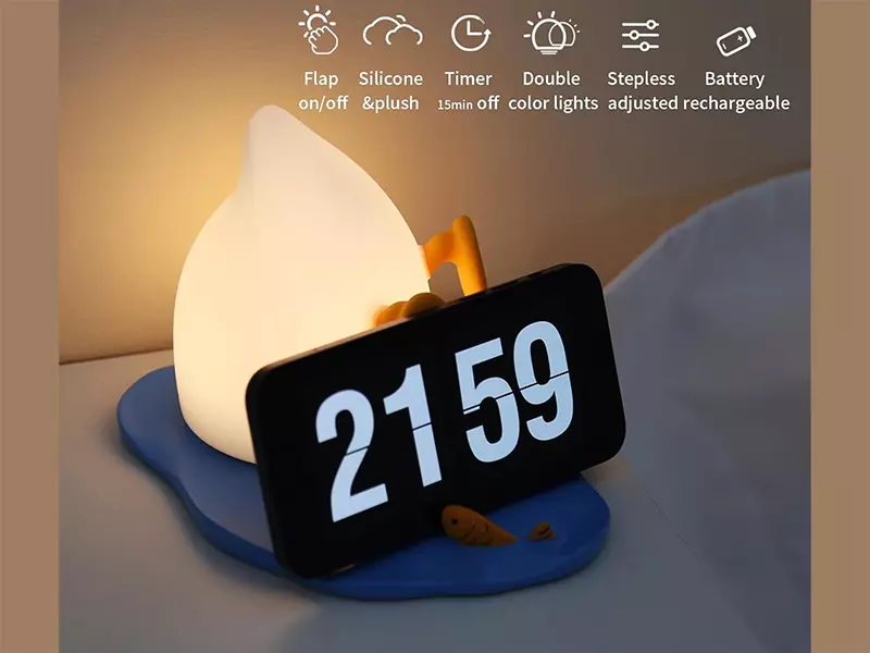 چراغ خواب فانتزی اتاق کودک اردک مخفی PP duck night lamp F-l-05