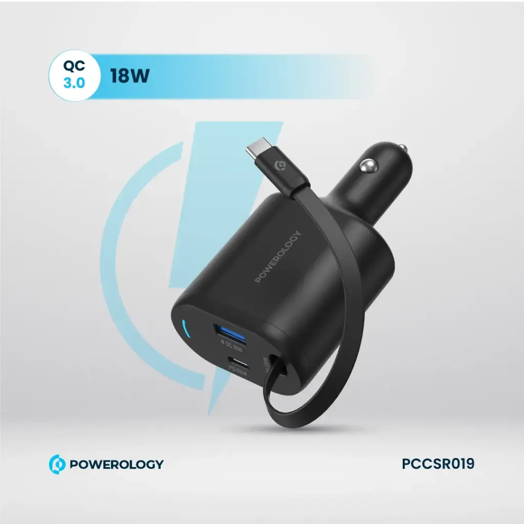 شارژر فندکی پاورولوژی115W مدل PCCSR019