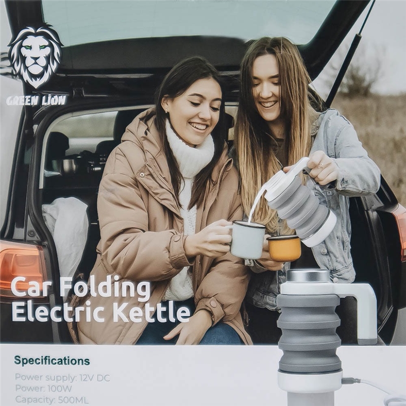 کتری برقی تاشو خودرو گرین لاین Green Lion Car Folding Electric Kettle