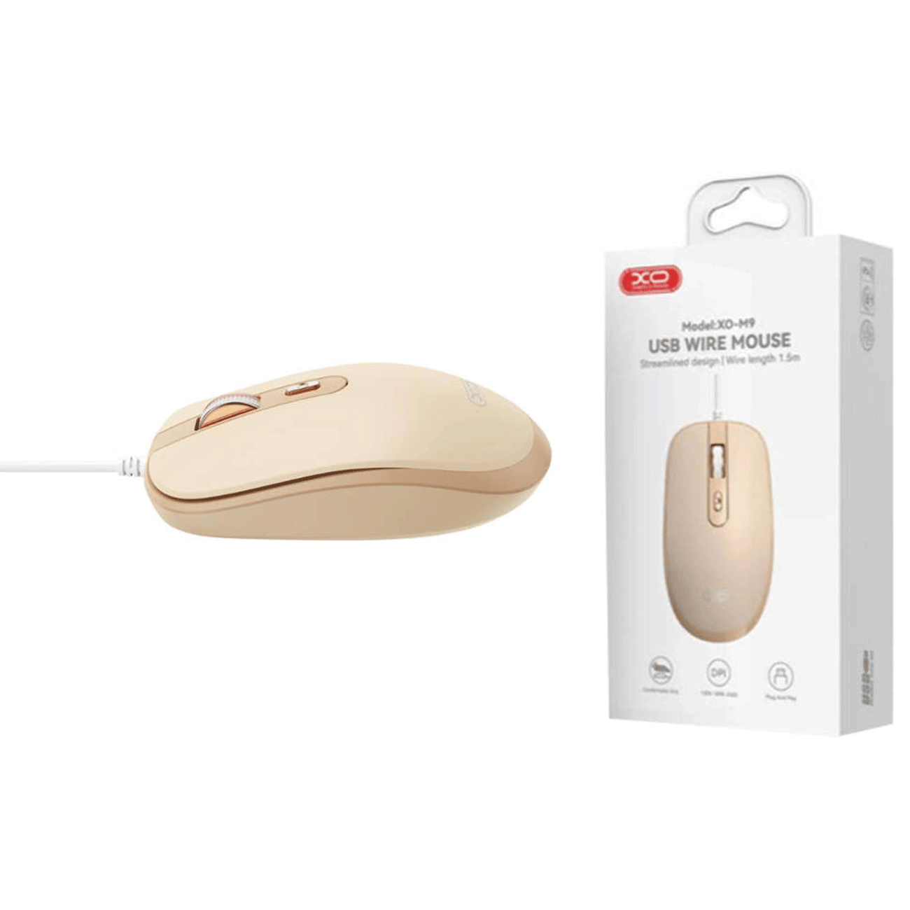 موس سیمی یو اس بی ایکس او XO M9 USB Wired Mouse