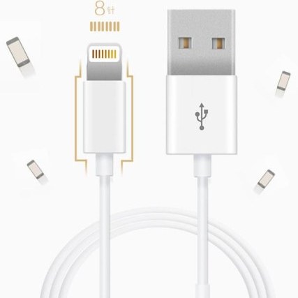 کابل تبدیل USB به لایتنینگ اورجینال اپل 1متر Lightning to USB Apple A1480