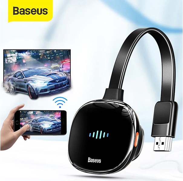 دانگل وای فای HDMI بیسوس Baseus Meteorite Shimmer Wireless Display Adapter 4k/30Hz BS-OH154