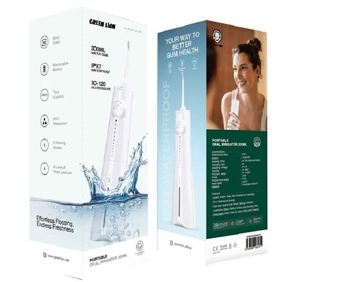 دستگاه شست و شوی دهان و دندان گرین لاین Green Lion Portable Oral Irrigator 300ML GNPROR300ML