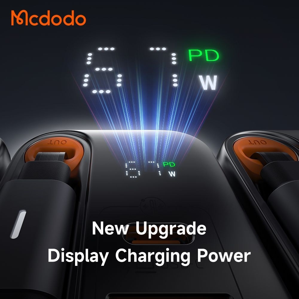 آداپتور 67 وات با کابل تایپ سی مک دودو Mcdodo FreeGo GaN Charger CH-4100