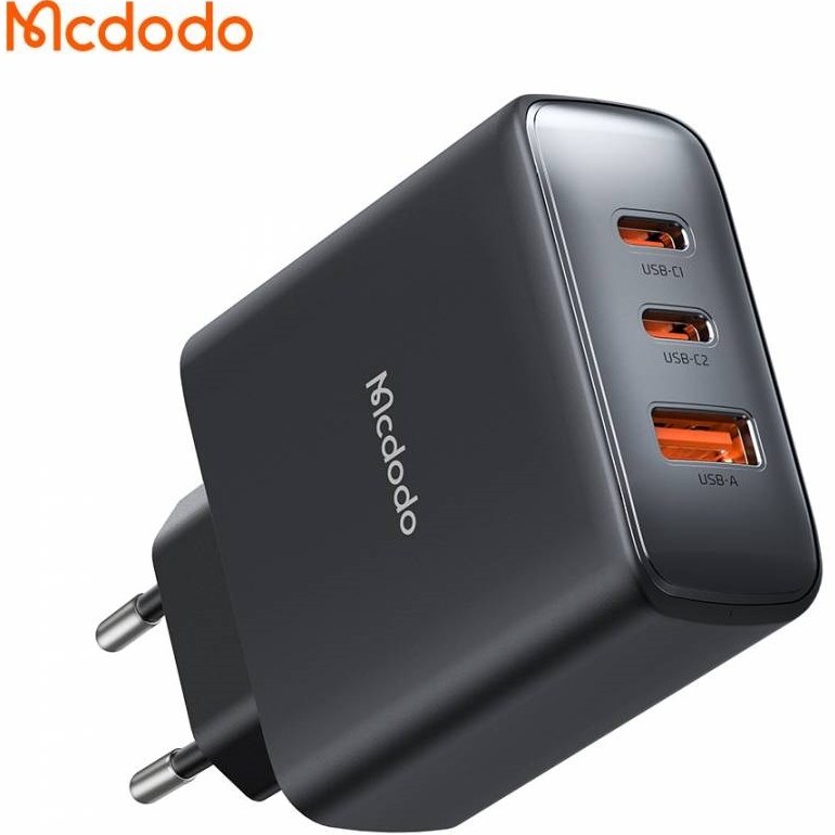 آداپتور 3 پورت 45 وات همراه با کابل دو سر تایپ سی مک دودو Mcdodo 45W 3 Port Fast Charger CH-4861