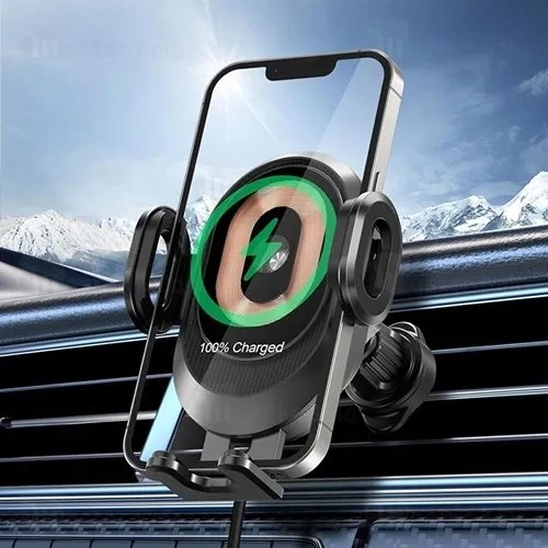 هولدر و شارژر وایرلس دریچه کولری بیوا Biva BH-29 Car Wireless Charging Phone Holder توان 15 وات