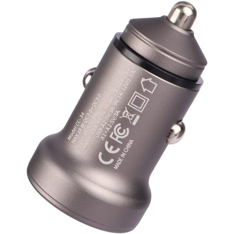 شارژر فندکی بیوا Biva CC-34 USB QC3.0 Car Charger توان 18 وات