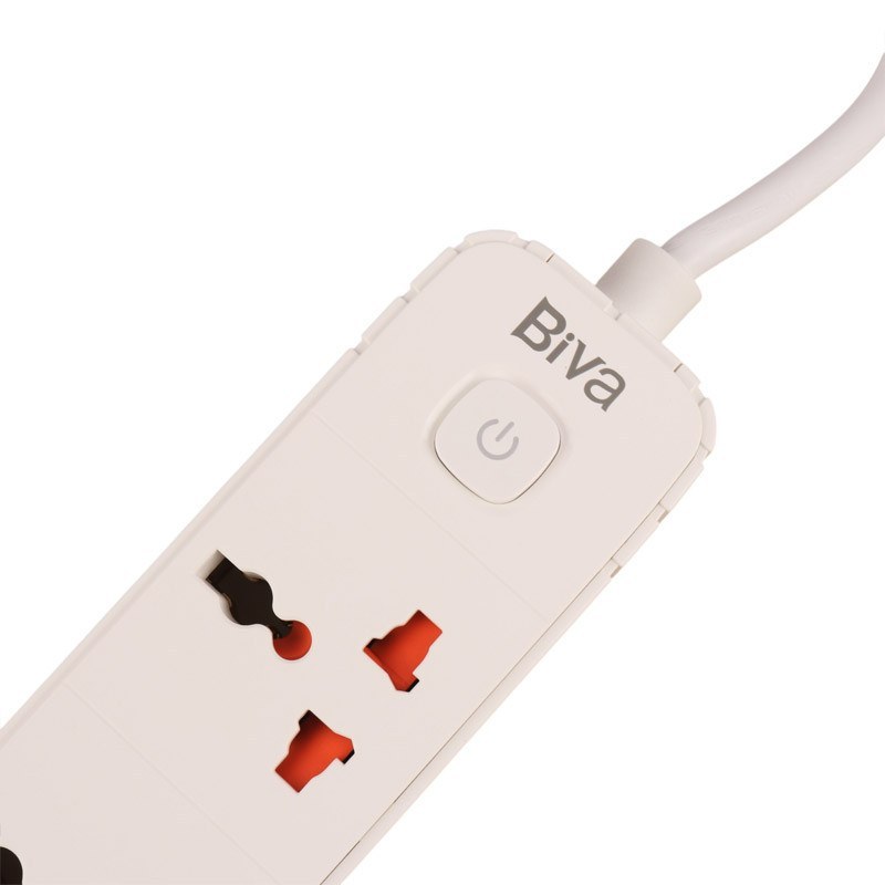 چند راهی برق و شارژر بیوا Biva PS-05 Power Strip دارای 4 پورت