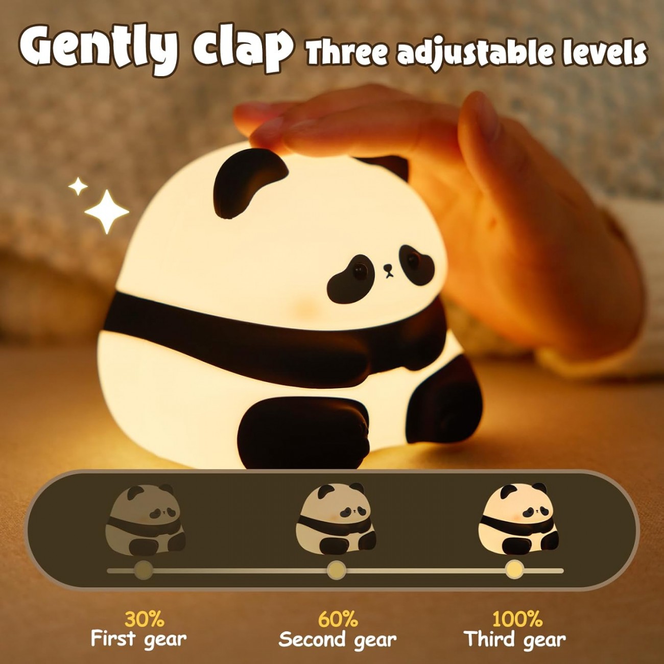 چراغ خواب سیلیکونی فانتزی Panda Silicone Lamp K-1160 طرح پاندا