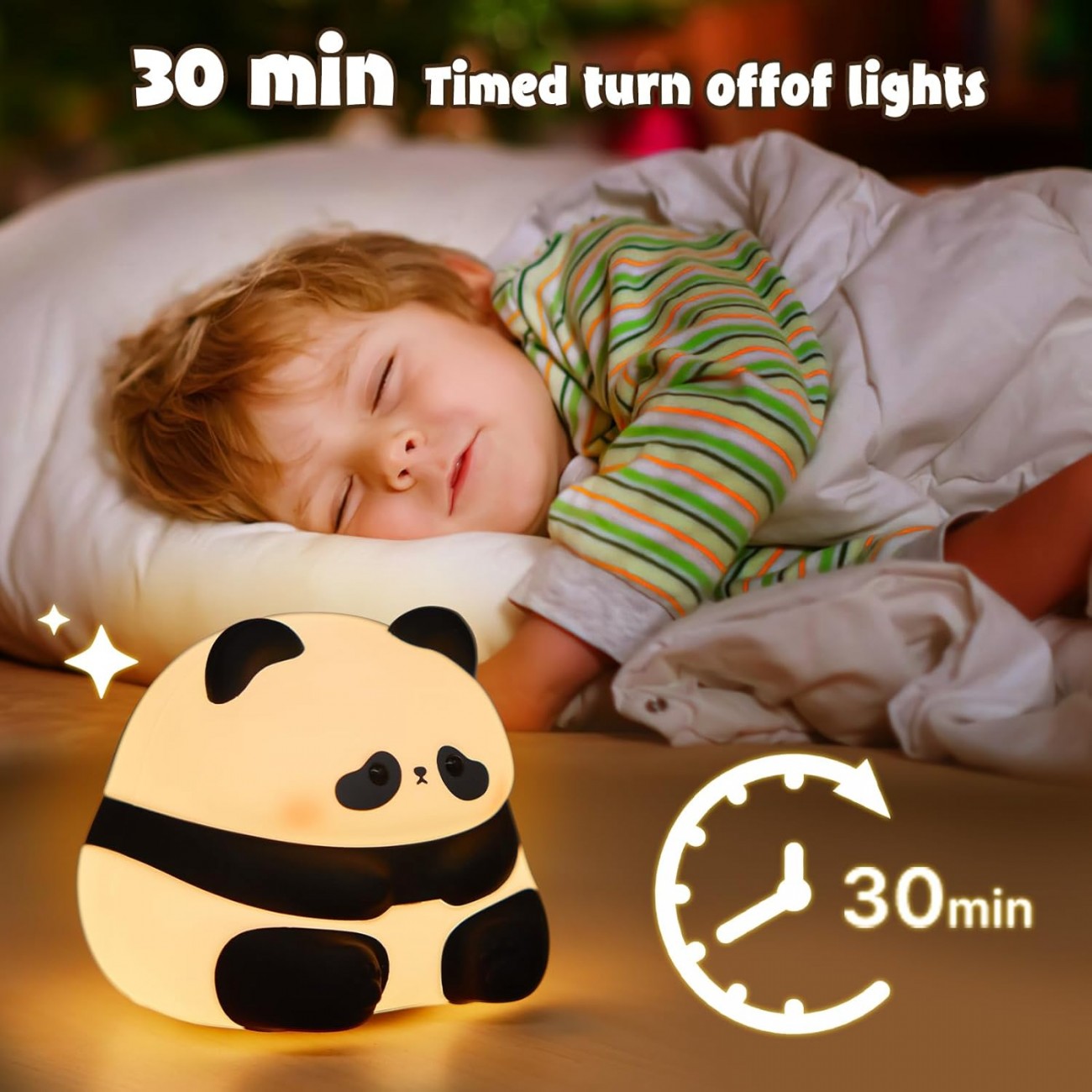 چراغ خواب سیلیکونی فانتزی Panda Silicone Lamp K-1160 طرح پاندا