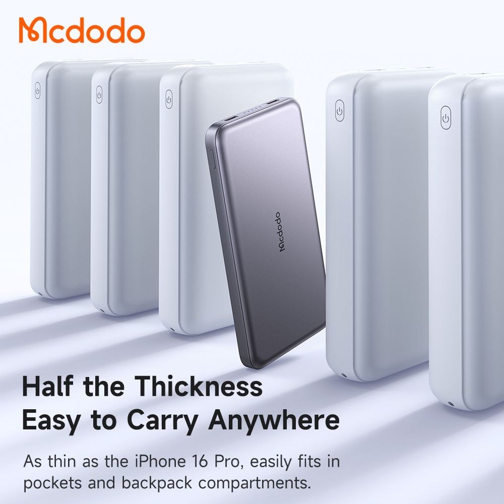 پاوربانک 20وات 10000 مک دودو مدل MCDODO Metal Ultra Thin MC-3781