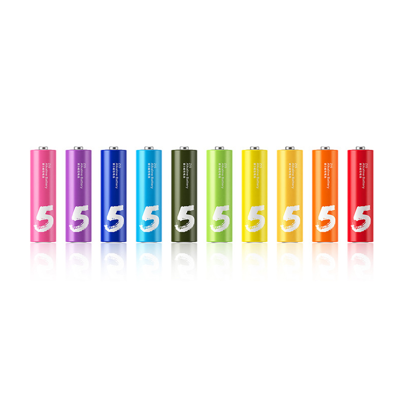 باتری قلمی رنگین کمانی شیائومی Xiaomi Rainbow Zi5 AA 1.5 V Battery Pack Of 10