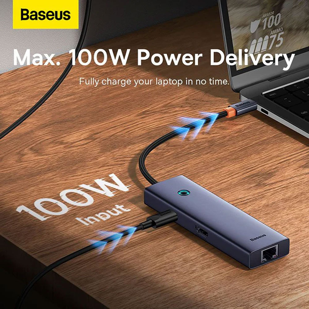 هاب تایپ سی و رم ریدر 7 پورت بیسوس Baseus 7-Port HUB Ultra joy BS-OH112