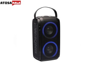 اسپیکر بلوتوث دبلیو کینگ W-King T9 Wireless Speaker توان 80 وات رم و فلش خور با یک عدد میکروفون