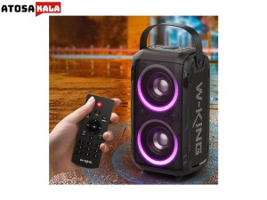 اسپیکر بلوتوث دبلیو کینگ W-King T9 Wireless Speaker توان 80 وات رم و فلش خور با یک عدد میکروفون