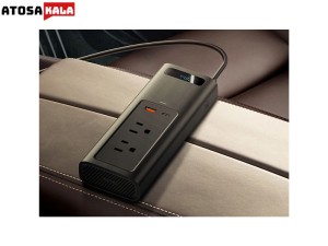 چند راهی بیسوس Baseus In-car Inverter 150W CRNBQ-01 US JP Plug 110V ولتاژ 110 ولت