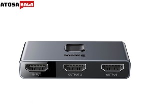 سوییچ دو پورت اچ دی ام آی بیسوس Baseus CAHUB-BC0G Matrix HDMI Splitter