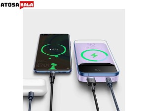 پاوربانک وایرلس مگنتی باسئوس Baseus مدل PPCX010005 ظرفیت 10000mAh توان 20 وات