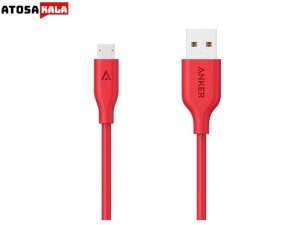 کابل تبدیل USB به microUSB انکر مدل A8132 PowerLine طول 0.9 متر