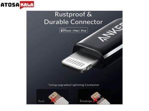 کابل تبدیل USB-C به لایتنینگ انکر مدل A8842 طول 0.9 متر