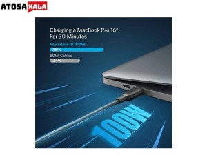 کابل USB-C انکر مدل A 8856 طول 1.8 متر