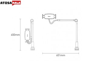 پایه نگهدارنده گوشی و تبلت بیسوس Baseus Otaku Life Rotary Adjustment Lazy Holder