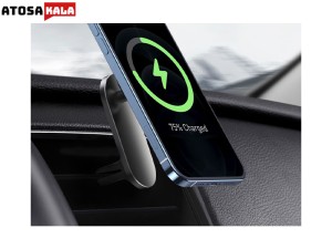 پایه نگهدارنده مگنتی و شارژر وایرلس بیسوس Baseus Big Energy Car Mount Wireless Charger WXJN-01