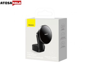 پایه نگهدارنده مگنتی و شارژر وایرلس بیسوس Baseus Big Energy Car Mount Wireless Charger WXJN-01