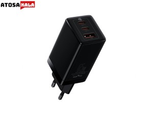 شارژر دیواری فست شارژ بیسوس Baseus GaN3 Pro Fast Charger 2C+U CCGP050101 EU توان 65 وات