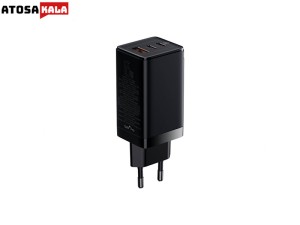 شارژر دیواری فست شارژ بیسوس Baseus GaN3 Pro Fast Charger 2C+U CCGP050101 EU توان 65 وات