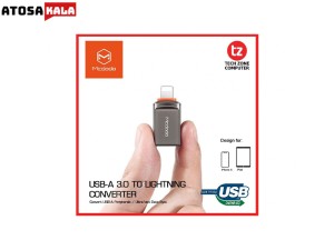 مبدل اوتی‌جی آیفون یواس‌بی به لایتنینگ مک‌دودو MCDODO OTG USB-A 3.0 To Lightning Mini OTG Adapter OT-8600