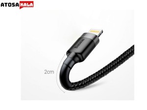 کابل شارژ سریع و انتقال داده لایتنینگ بیسوس Baseus Cafule Lightning Cable 1m 2.4A CALKLF-BG1