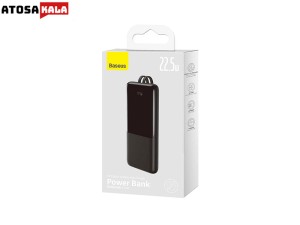 پاوربانک 10000 فست شارژ با کابل تایپ‌سی و لایتنینگ بیسوس Baseus Power Bank Elf Digital Display 22.5W PPJL010001