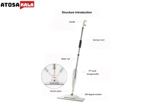 جارو دستی و تی اسپری‌دار شیائومی Xiaomi ZOLELE 1012 WATER SPRAY MOP 4