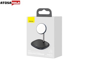 هولدر و شارژر وایرلس بیسوس Baseus Swan Magnetic Wireless WXSW-01 توان 15 وات مناسب سری آیفون 12 و 13