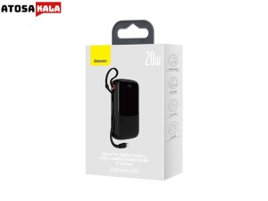 پاوربانک شارژر سریع 20 وات به همراه کابل تایپ‌سی 0.5 متری 10000 بیسوس Baseus Qpow Pro Fast Charge Power Bank PPQD020001