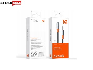 کابل افزایش طول صدا AUX مک دودو Mcdodo CA-0800 3.5mm AUX Jack to 3.5mm AUX Port Cable طول 1.2 متر