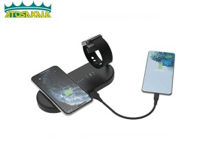 استند و شارژر وایرلس مگنتی پاورولوژی Powerology 4in1 Fast-Wireless Charging Dock P41MFCHBK