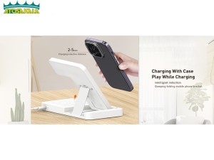 شارژر وایرلس 4 در 1 رسی مدل Recci 4 in 1 Folding Wireless Charger RCW-31