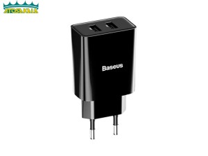 شارژر دیواری بیسوس Baseus Speed Mini Dual U Charger 10.5W CCFS-R01 توان 2.1 آمپر