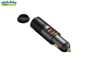 شارژر فندکی فست شارژ بیسوس Baseus Share Together With Cigarette Lighter U+U 120W CCBX-120U CCBT-D0G