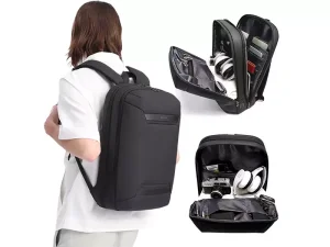 کوله پشتی لپ تاپ 15.6 اینچ و آیپد 12.9 اینچ یو اس بی دار بنج Bange BG-7677 Oxford Backpack With USB Type-C Port