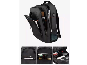 کوله پشتی لپ تاپ 15.6 اینچ ضدآب یو اس بی دار کوتتسی Coteetci classic business Backpack 14016