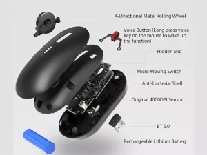 موس بلوتوثی شیائومی Xiaomi Mi BXSBMW02 Portable Mouse 2