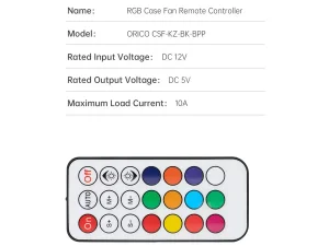 فن خنک کننده موبایل اوریکو ORICO X5-BK Phone Cooler Fan RGB Light 7000 RPM